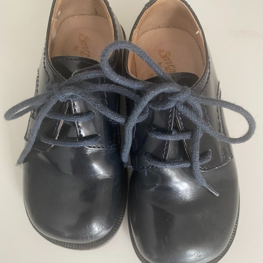 Toddler - Black Leather Dress Shoes